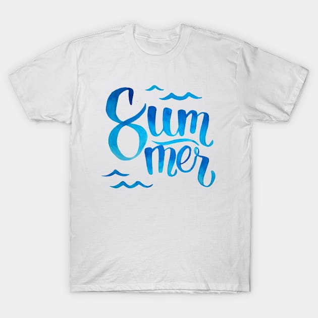 Summer beach vacation waves T-Shirt by designtrends